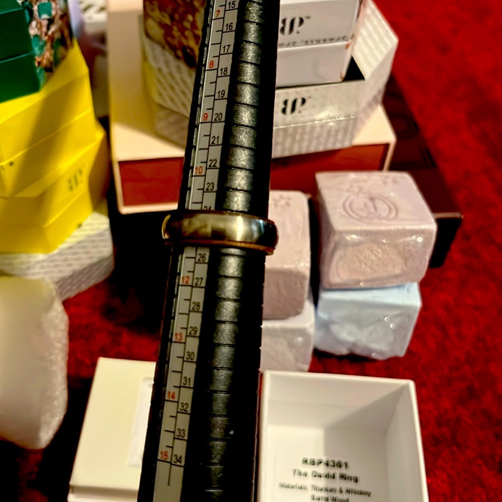 Bombard revealed men’s ring size 11